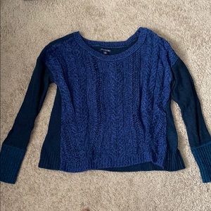 Blue knit sweater
